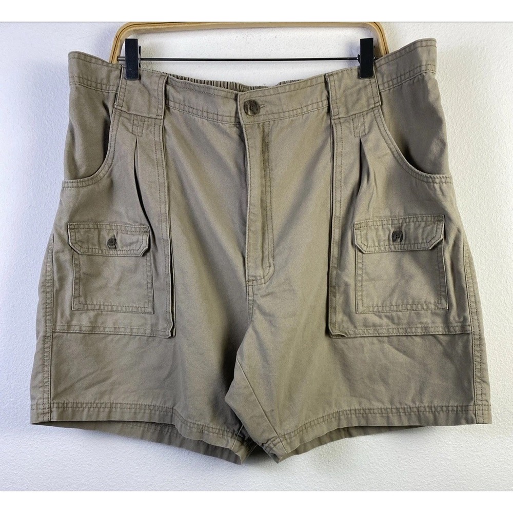 Red Head Cargo Shorts Men 44 Khaki Cotton Utility Pockets Hiking Fishing Outdoor - Picture 1 of 13